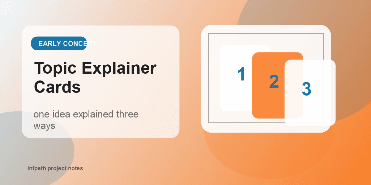 Topic Explainer Cards