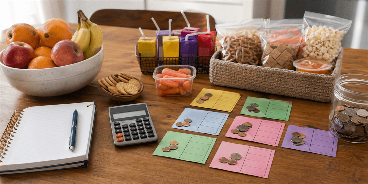 Snack Budget Cards