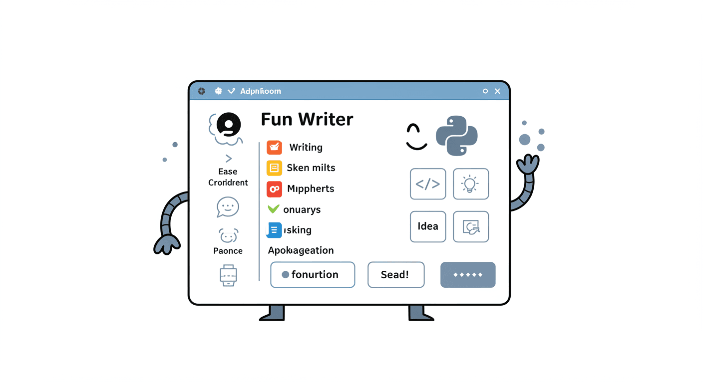 Fun Writter: A Writing Assist Program by using Python