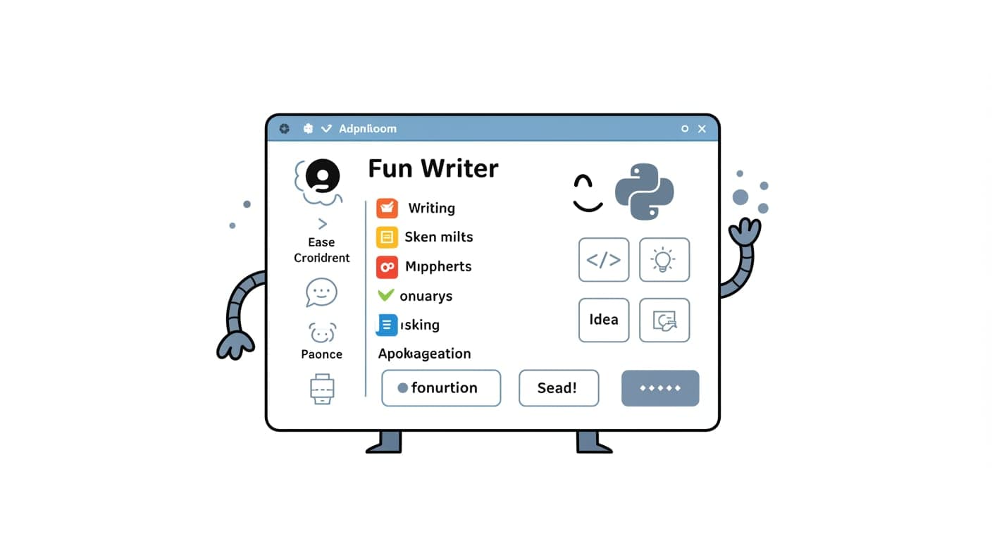 Fun Writter: A Writing Assist Program by using Python