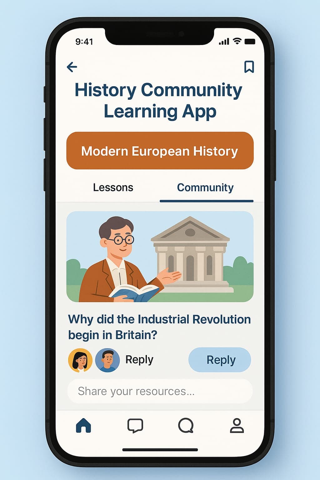History App: Learning Community